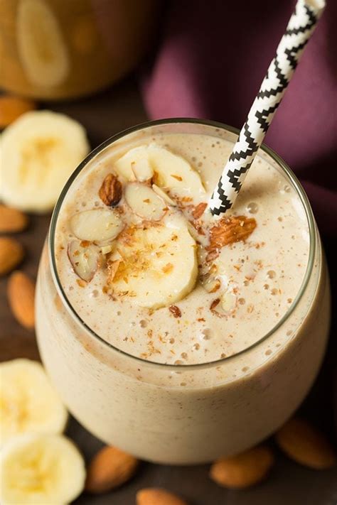 Banana Almond Flax Smoothie - Cooking Classy