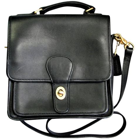 Beautiful Vintage Coach Willis Black Leather Bag | Bags, Leather, Black ...