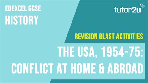 The USA, 1954-75: Conflict at Home & Abroad | Revision Blast Activities for Edexcel GCSE History ...