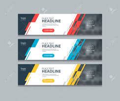 Abstract Horizontal Web Banner Design Template Backgrounds Royalty Free Cliparts, Vectors, And ...