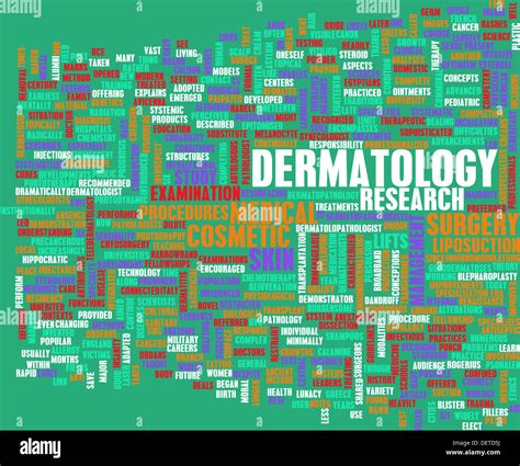 Dermatology Medical Study of Skin and Diseases Stock Photo - Alamy