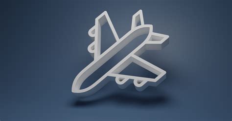 3D Airplane Line Art by Cooldude | Download free STL model | Printables.com