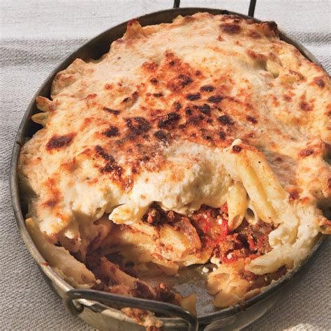 Moroccan-Spiced Pastitsio with Lamb and Feta recipe | Epicurious.com