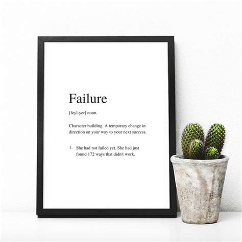 Failure Art Print A4 Unframed Free Shipping Within Australia - Etsy