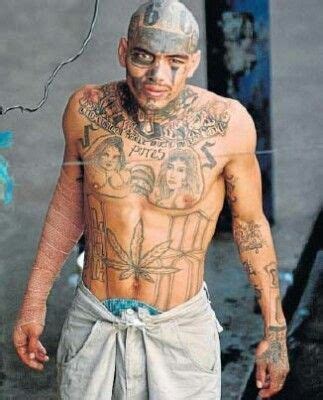 18st gang | Tatuajes en la cara, Mara salvatrucha, Tatuajes