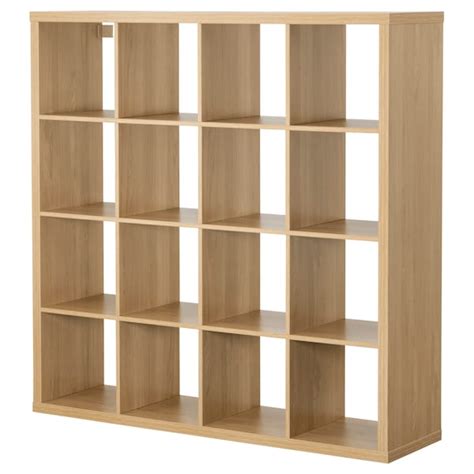 KALLAX cube storage unit, oak effect, 147x147 cm - IKEA Ireland