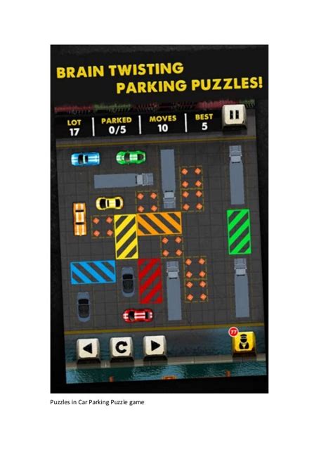 Car parking puzzle