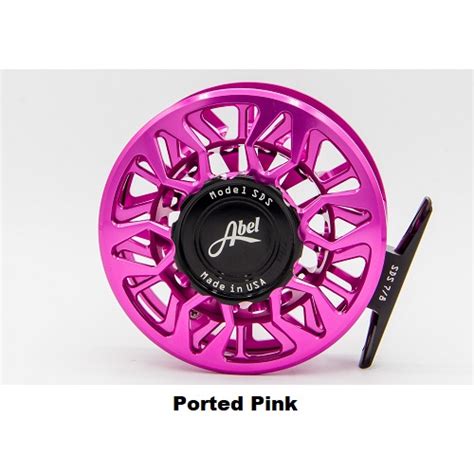 Abel SDS 7/8 Ported Pink Custom Fly Reel