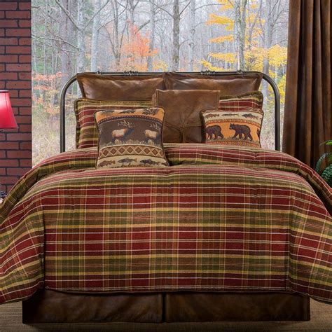 Montana Morning Rustic Plaid Comforter Bedding