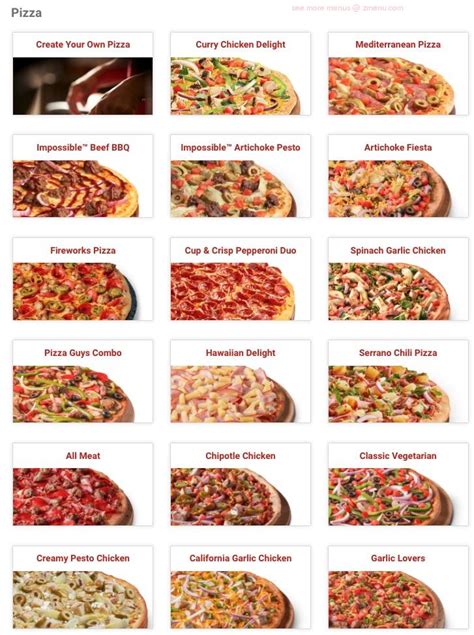 Online Menu of Pizza Guys Restaurant, Turlock, California, 95380 - Zmenu