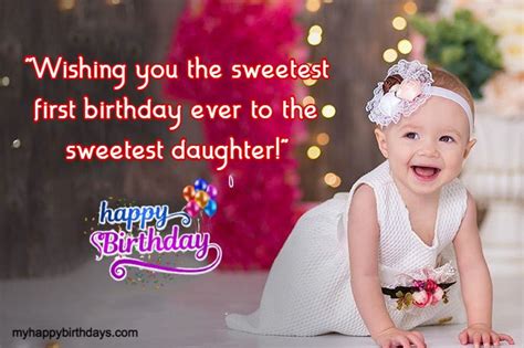 85 Beautiful Happy First Birthday Wishes For Baby Girl, Boy