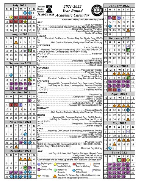 Northstar Academy Calendar