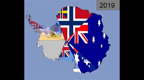 Antarctica: Timeline of Claim Flags: 1815 - 2019 - YouTube