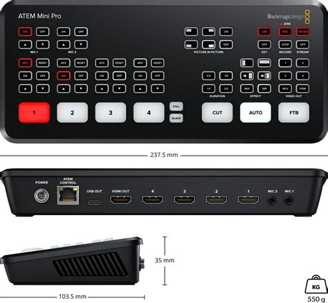 Видеомикшер Blackmagic Design ATEM Mini Pro HDMI Live Stream Switcher - купить в Алматы, цена ...