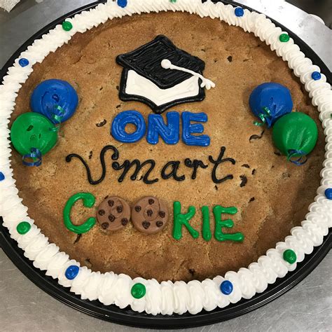 Chocolate Chip Cookie Cake "One Smart Cookie" Graduation Design - Dorothy Ann Bakery & Cafe