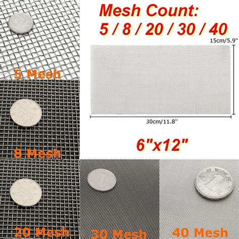 5/8/20/30/40 Mesh Woven Wire Mesh Sheet Stainless Steel Woven Cloth ...