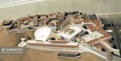 reconstruction of Pergamum. Pergamum Museum, East Berlin. A model of ...