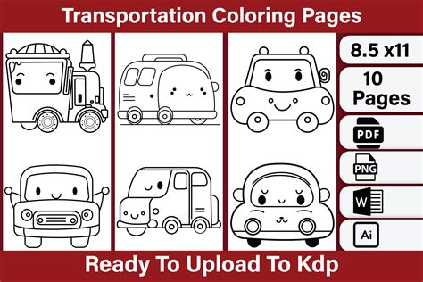 Kids Coloring Pages Transportation