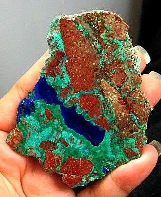 The Other Side of the Sun | Painted Landscape Azurite, Malachite & Cuprite Formation