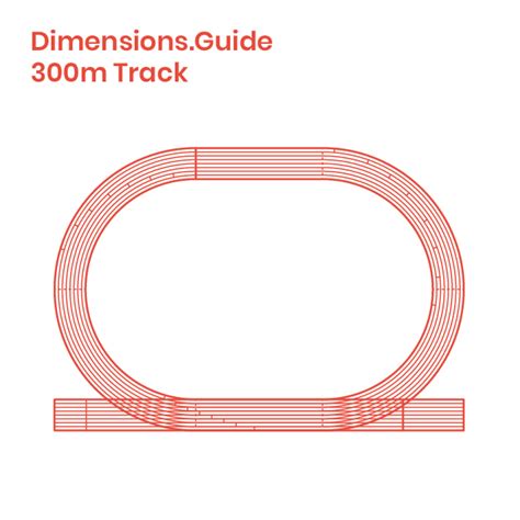 300m Running Track Dimensions & Drawings | Dimensions.Guide