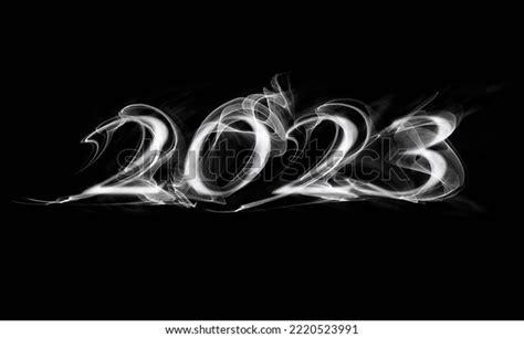 Bright Smoky Numbers 2023 Smoke On Stock Illustration 2220523991 ...