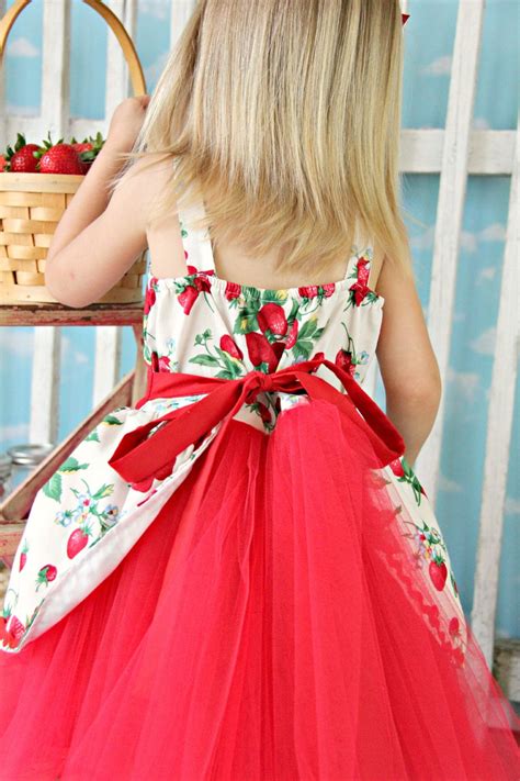 Strawberry dress retro STORYBOOK tutu dress great for a