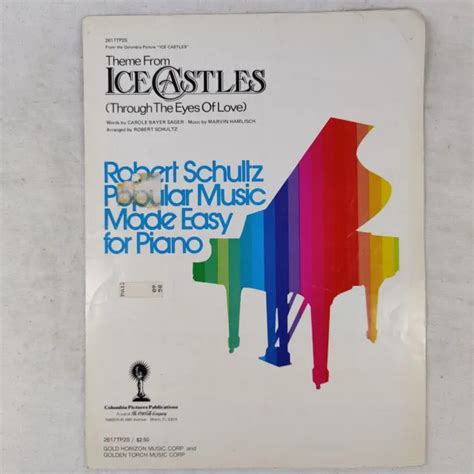 RARE 1978 VINTAGE Sheet Music - THEME FROM ICE CASTLES Through The Eyes ...