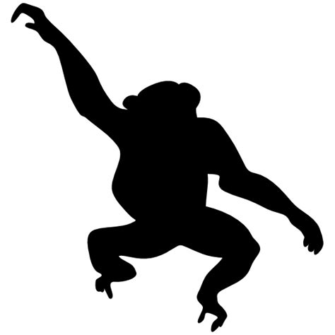 Monkey Silhouette Sticker