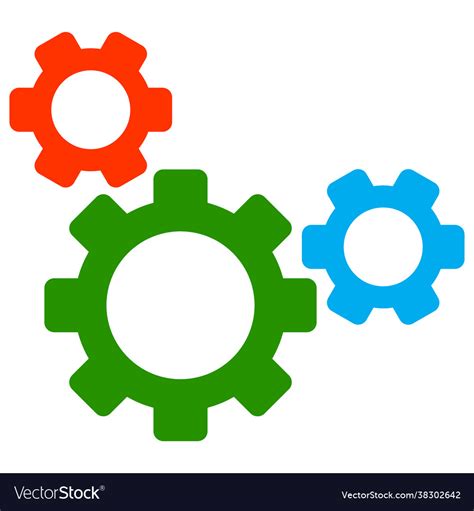 Top gear flat icon Royalty Free Vector Image - VectorStock