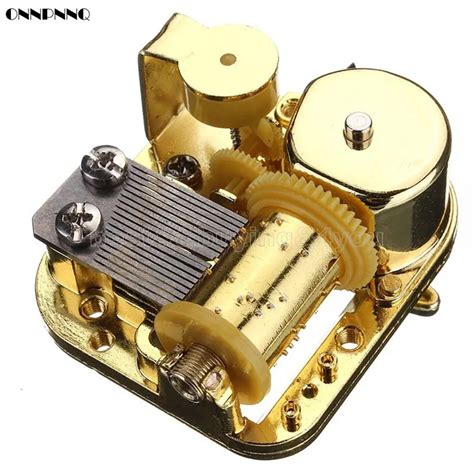 ONNPNNQ Unique 18 Note DIY Mechanical Music Box Movement Hand Music Movement Canon-in Figurines ...