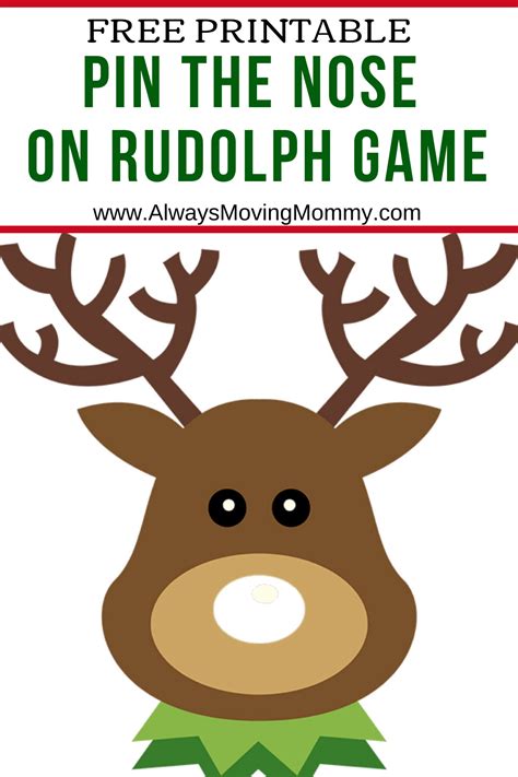 Pin Nose On Rudolph Printable - Printable Word Searches