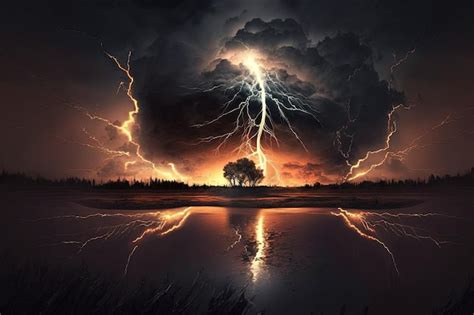 Premium AI Image | Thunder and lightning