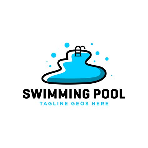 swimming pool inspiration illustration logo design 5364690 Vector Art ...