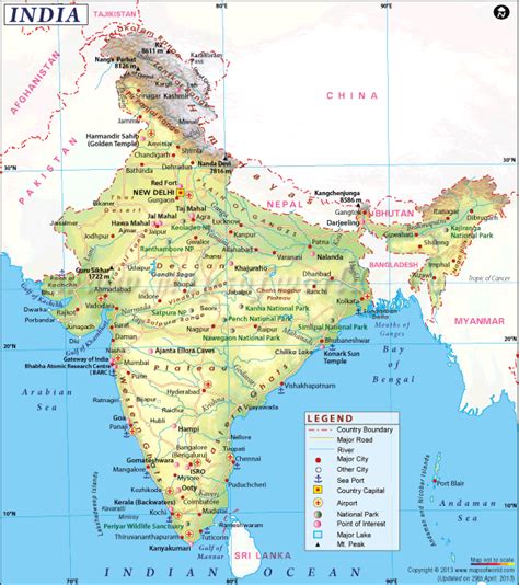 Pedicab Vibrar Encantada de conocerte mapa de la india con nombres ...