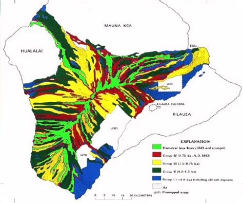 GEOL205: Mauna Loa eruptive history