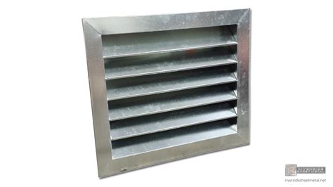 Galvanized steel custom made louver - MA