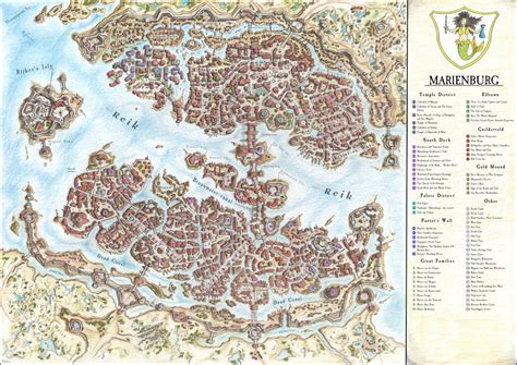 Marienburg City Map Warhammer by PlanJanusza on DeviantArt