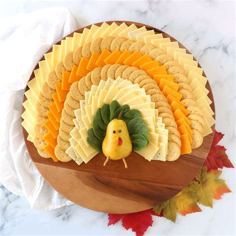 Easy Thanksgiving Cheese Board [shaped like a turkey!] - It's Always Autumn