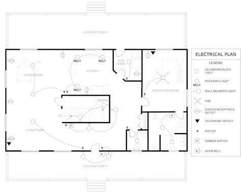 Floor Plan Example Electrical House - Home Plans & Blueprints | #88501