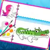 Sea Creatures Coloring Book - Free Online Games - play on unvgames