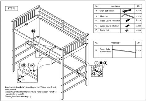 Petfu Loft Bed Full Size Loft Bed with Desk and Shelves Wooden Full Loft Bed User Manual