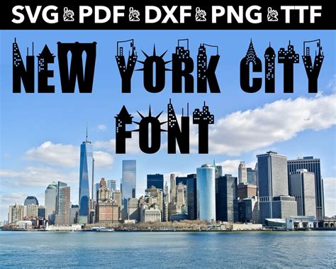 New York City Font SVG New York Font Cricut File New York City Letters ...