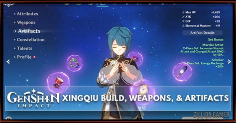 Xingqiu Build, Weapons, & Artifacts | Genshin Impact - zilliongamer