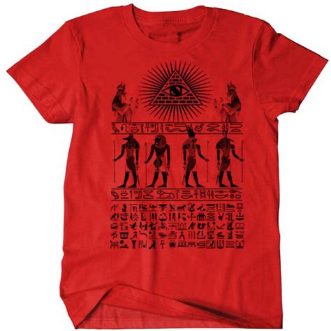 Ancient Egyptian Deity And Pyramid T-Shirt