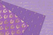 Purple & Gold Mermaid Digital Paper | Graphic Patterns ~ Creative Market