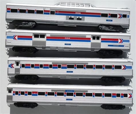 4 Amtrak Cars - HO Scale | #1823853744