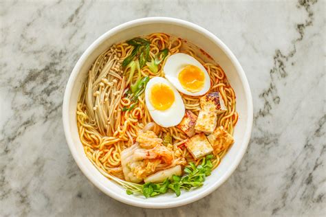 spicy kimchi ramen noodle bowl - Girl on the Range