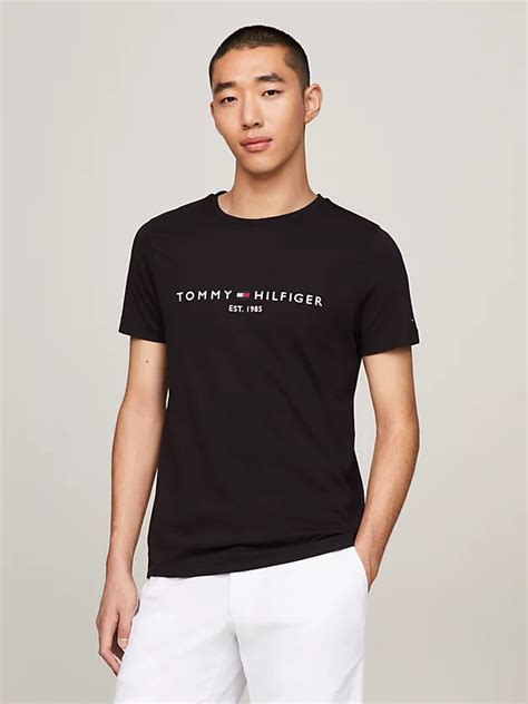 T-shirt met Tommy Hilfiger-logo | Zwart | Tommy Hilfiger