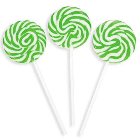 lollies | Green candy buffet, Swirl lollipops, Green candy