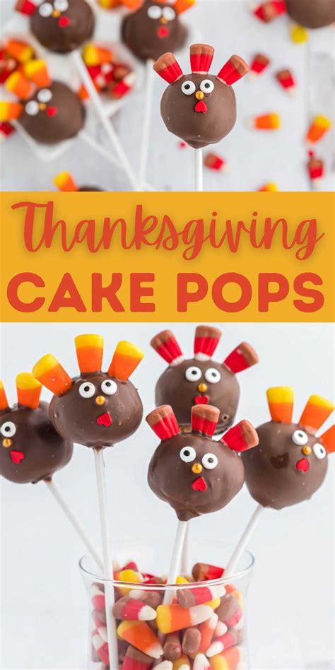 Thanksgiving Cake Pops - Turkey Cake Pops